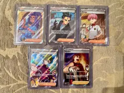 Pokemon TCG 5x card Full Art Rare (AR) Trainer Bundle Holo Prismatic (all nm) - Image 1