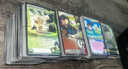 several organized stacks of collectible trading cards from Dragon Ball Z Ccg. - Image 3