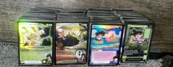 several organized stacks of collectible trading cards from Dragon Ball Z Ccg. - Image 5