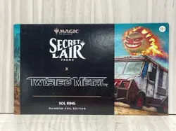 Magic the Gathering MTG Secret Lair Promo x Twisted Metal Sol Ring Rainbow Foil - Image 1