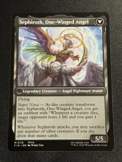 MTG Sephiroth, Fabled SOLDIER Final Fantasy Mythic 0115 NM￼ - Image 2