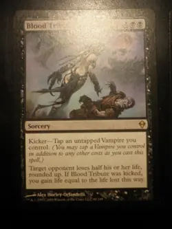 mtg magic blood tribute zendikar ENGLISH hommage de sang 2 available - Image 1