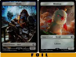 1x MTG - HERO \ MOOGLE TOKEN #04/11 - FOIL - Final Fantasy - Image 1