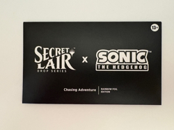 Magic The Gathering Secret Lair Sonic The Hedgehog Chasing Adventure Foil Ed MTG - Image 1