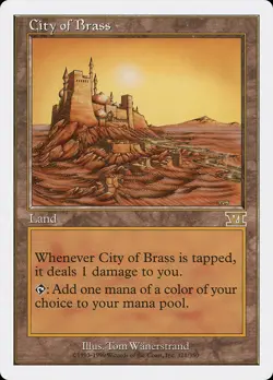 City of Brass - Classic Sixth Edition 6th - MTG Magic The Gathering - Image 1