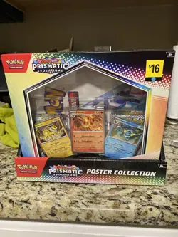 Pokemon TCG: Prismatic Evolutions - Poster Collection Sealed Lot Of 6 W/ Display - Image 1