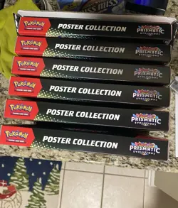 Pokemon TCG: Prismatic Evolutions - Poster Collection Sealed Lot Of 6 W/ Display - Image 2
