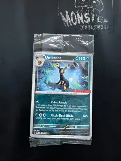 POKEMON SEALED UMBREON STAMPED 130/197 GAMESTOP PROMO HOLO OBSIDIAN FLAMES - Image 1