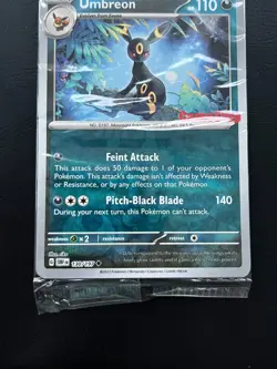 POKEMON SEALED UMBREON STAMPED 130/197 GAMESTOP PROMO HOLO OBSIDIAN FLAMES - Image 4