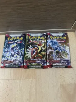 Pokemon TCG 'Scarlet and Violet Base' Set Booster Packs x 3 - *SEALED - Image 2