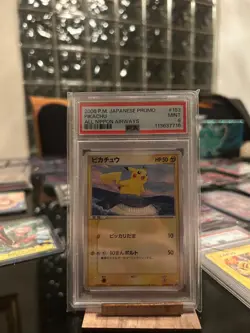 2006 Pokemon Japanese Promo Pikachu ANA All Nippon Airways PSA 9 #153 - Image 1