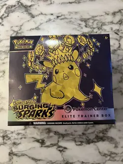 Pokemon TCG Surging Sparks Pokemon Center Elite Trainer Box ETB New/Sealed - Image 1