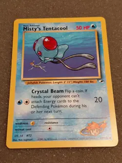 Pokemon - Lot Of 2 - Mistys Tentacool - Gym Heroes - Image 3