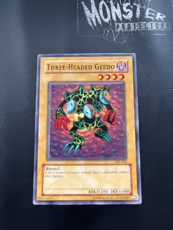 YUGIOH THREE-HEADED GEEDO COMMON PSV-002 - Image 1