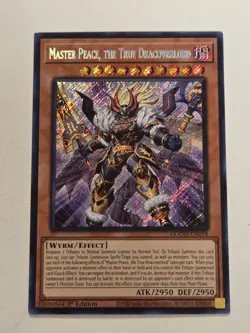 Master Peace, The True Dracoverlord DOOD-EN018 Secret Rare Yugioh 1st Edition - Image 1