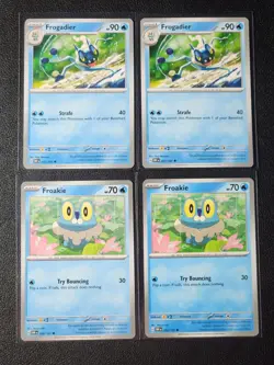 2x Frogadier 057/197 & 2x Froakie 056/197 Pokemon card SV Obsidian Flames NM - Image 1