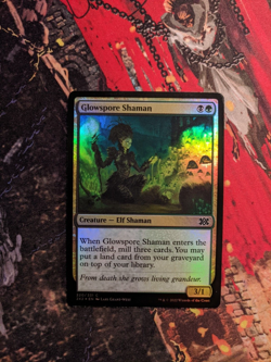 MTG Card: (1x) Glowspore Shaman (Double Masters 2022) FOIL - Image 1