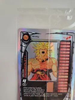 Broly Lv2 Hi-Tech Foil Promo #F1 Limited Dragon Ball Z/GT (Score) DBZ Card - Image 3