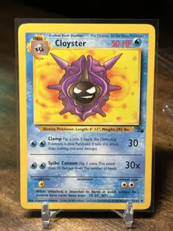Pokemon Card Lot - Shellder/Cloyster - Fossil/Gym Heroes - Lp - Image 5