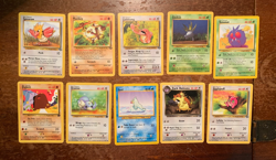 10 VINTAGE Pokemon Cards from Various CLASSIC Sets!! - Image 1