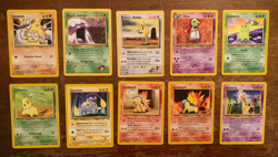 10 VINTAGE Pokemon Cards from Various Classic Sets!! - Image 1