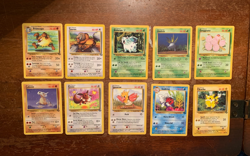 10 VINTAGE Pokemon Cards from Various Classic Sets!! - Image 1