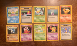 10 VINTAGE Pokemon Cards from Various Classic Sets!! - Image 1