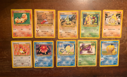 10 VINTAGE Pokemon Cards from Various Classic Sets!! - Image 1