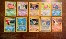 10 VINTAGE Pokemon Cards from Various Classic Sets!! - Image 1