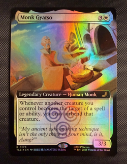 MTG Monk Gyatso Extended Art Foil R 0173 Avatar The Last Airbender TLE NM - Image 1