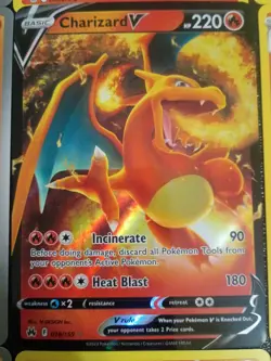 x9 Charmander Charmeleon Charizard pokemon mixed lot V Rare Holo Promo Fire - Image 2