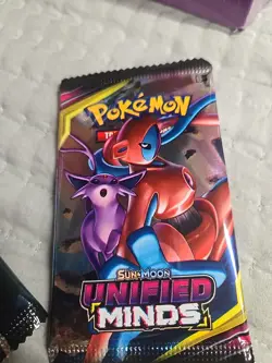 Pokemon TCG Sun and Moon Unified Minds Booster Packs 4 Factory Sealed 2018 - Image 2