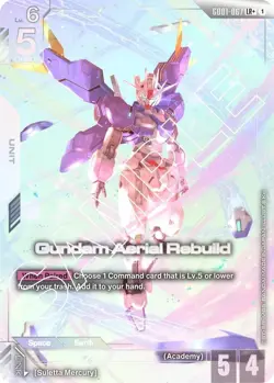 Gundam Aerial Rebuild LR+ Card Game Newtype Rising, GD01-067 - Image 1