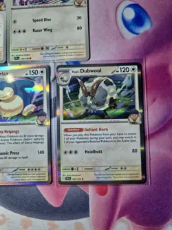 Pokemon Journey Together Hop's Stamped Cards Snorlax Dubwool Wooloo Corviknight - Image 3