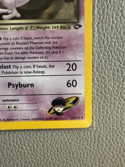 Rocket's Mewtwo - 14/132 - Pokemon Gym Challenge Unlimited Holo Rare Card - Image 5