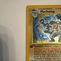 Machamp 8/102 1st Edition | Base Set | Holo Pokemon Card HP Rare - Image 2