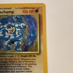Machamp 8/102 1st Edition | Base Set | Holo Pokemon Card HP Rare - Image 3