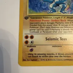 Machamp 8/102 1st Edition | Base Set | Holo Pokemon Card HP Rare - Image 5