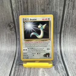 Erika's Dratini 42/132 Gym Heroes Unlimited Pokemon Card MP-HP - Image 1