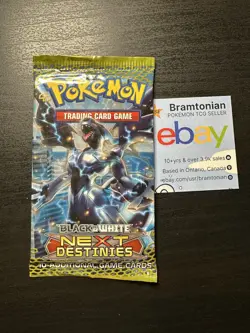 B&W: Next Destinies - Pokemon TCG 10 Card Booster Pack - SEALED - Zekrom Art - Image 1