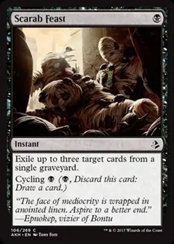MRM ENGLISH 4x Festin de scarab�es - Scarab Feast MTG Magic AKH - Image 1