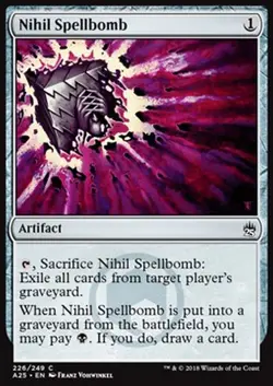 MRM ENGLISH Bombe � sortil�ges d'annihilation (Nihil Spellbomb) MTG magic M25 - Image 1