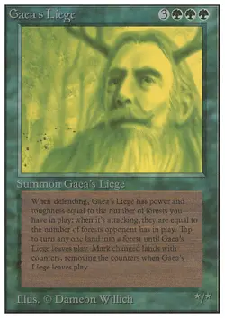 MTG GAEA's LIEGE ITALIAN POOR - VASSALLO DI GEA - FWB - MAGIC - Image 1
