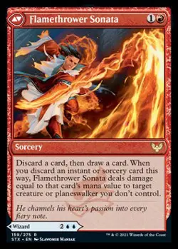 Torrent Sculptor // Flamethrower Sonata [Strixhaven: School of Mages] - Image 2
