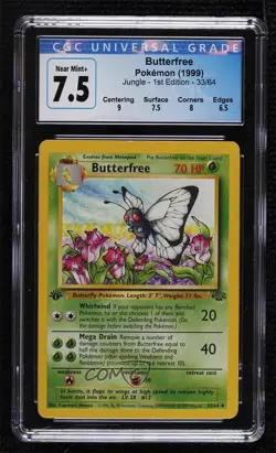 Butterfree 1st Ed. Pokemon Jungle CGC 7.5 1999 - Image 1