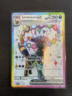 Umbreon EX Pokemon Prismatic Evolutions Figure Collection Promo - Image 1