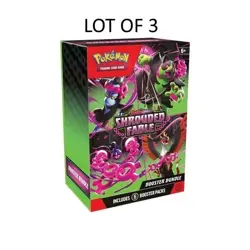 3x Sealed Pokemon TCG Shrouded Fable Booster Bundles - LOT OF 3 - Image 1