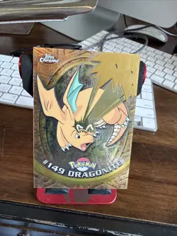 2000 Pokemon Topps Chrome TV DRAGONITE #149 Base BC - Image 2
