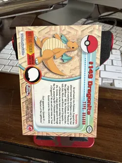 2000 Pokemon Topps Chrome TV DRAGONITE #149 Base BC - Image 3