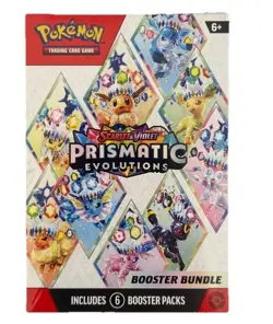 Pokemon TCG Prismatic Evolutions Booster Bundle - Sealed 6 Booster Packs - Image 1